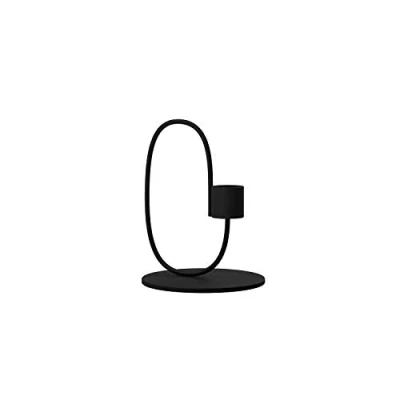 Immagine di Cooee Design Swoop Portacandele in acciaio inox, nero, 10 cm
