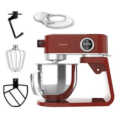 Immagine di Cecotec Twist&amp;Fusion 4000 miscelatore 800 W in alluminio pressofuso con motore DC a 8 velocità, luce LED 5,2 litri, ciotola acciaio inox