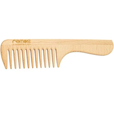 Immagine di REMOS Pettine in legno con manico di faggio locale 22 cm denti grossi