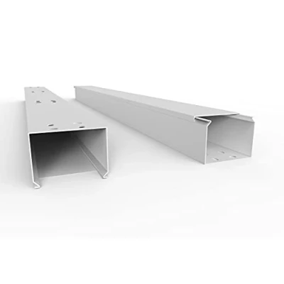 Immagine di Canalina per cavi Pro con foro inferiore, alloggiamento cavi, 2 m, 80 x 60 mm, 1 bianco