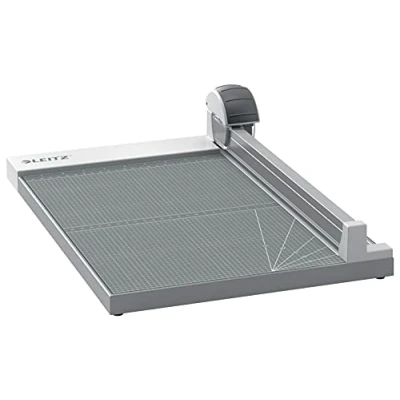 Immagine di Leitz Precision Taglierina da Ufficio per taglio Dritto, Ondulato e Rotante Perforante, Guida di Allineamento, taglia fino a 15 fogli carta 80 g/mq in formato A4+, lunghezza 381 mm