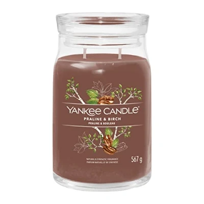 Immagine di Yankee Candle Large with 2 wicks Praline &amp; Birch 16 cm / ø 9