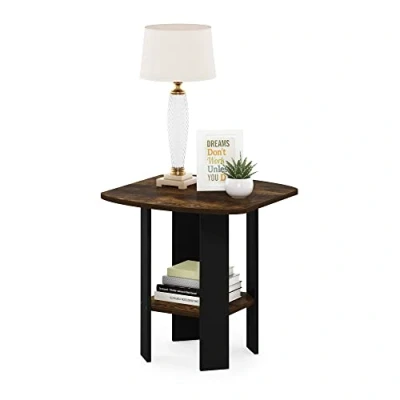 Immagine di Furinno Simple Design Tavolino, Legno ingegnerizzato, Pino ambrato/Nero, 1 Confezione