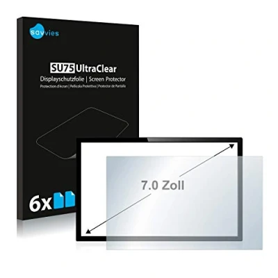 Immagine di savvies 7&quot; Pellicola Protettiva per PC touch panel con 7,0 Pollici (17.8 cm) [152.5 x 91.5 mm, 15:9] (6 Pezzi) Schermo Protettivo Ultra