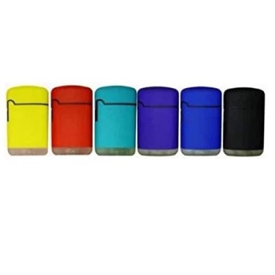 Immagine di ACCENDINO EASY TORCH TURBO ANTIVENTO A GAS RICARICABILE GOMMATO VARI COLORI