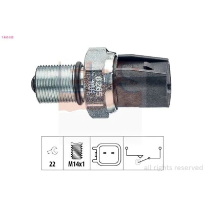 Immagine di EPS 1.860.265 Interruttore, Luce di retromarcia Made in Italy OE Equivalent FORD: Transit Mk6 Bus, Van, Mk5 Van