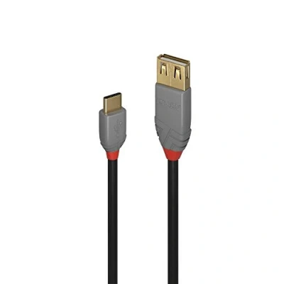 Immagine di LINDY Cavo USB 2.0 Spina C®, Presa A 0.15 m Nero 36897