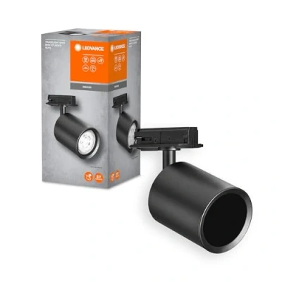 Immagine di LEDVANCE TRACKLIGHT Spot Mini Cylinder faretto compatto a binario, nero, con attacco GU10, compatibile lampada normale o smart, design stile loft, protezione IP20