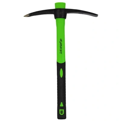Immagine di Xforst Piccone, Alcotana Pala Pico, Martellina manico fibra. Piccone compatto da giardino per campeggio o metal detector, con in fibra di vetro resistente e testa acciaio forgiato. X PF400