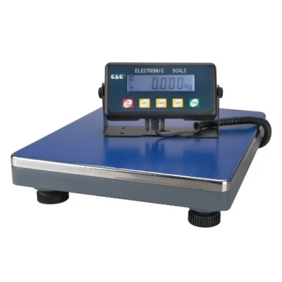 Immagine di G&amp;G PSE75kg/5g bilancia a pacchetti, robusta superficie di pesatura in alluminio pressofuso, piedini regolabili, digitale industriale/funzionamento batteria