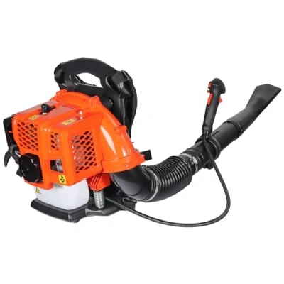Immagine di Wiltec Soffiatore foglie a spalla, motore benzina 2 tempi, 1,7 CV, ergonomico con tubo regolabile