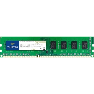 Immagine di Timetec Hynix IC DDR3 1600MHz PC3 12800 Unbuffered Non ECC 1,5V CL11 1Rx8 Single Rank 240 Pin UDIMM Desktop Memoria Modulo Upgrade (8GB (1,5V))