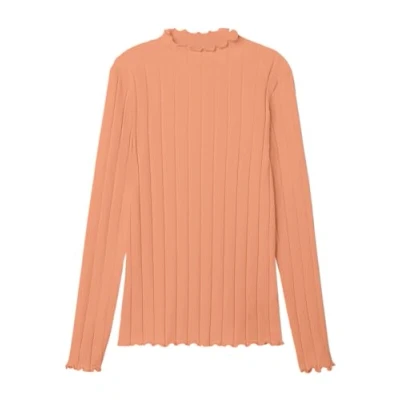Immagine di NAME IT NKFNOLINE LS Slim Top Noos, Maglia a Maniche Lunghe Bambina, Peach Bloom,