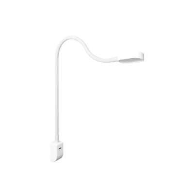 Immagine di Kalb I Ilios LED lampada da comodino/lettura con USB C, montaggio a parete e ad angolo, braccio flessibile, dimmerabile (Set di 1 bianco)