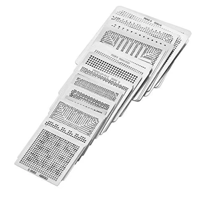 Immagine di 33Pcs Universal BGA Reballing utensili elettrici ed elettronici accessori per saldatura Rework Stencil netti kit di riscaldamento diretto