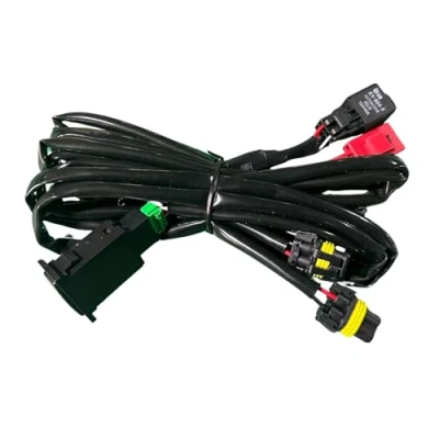 Immagine di kit cablaggio interruttore fendinebbia 12V universale LED on/off relè fusibile