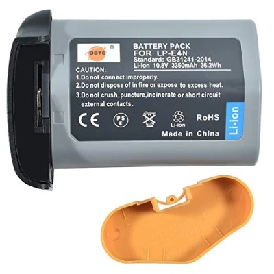 Immagine di DSTE® 10.8V 3350mAh LP E4N(LP E19) LI ION Batteria Sostituzione Compatibile per Canon EOS 1D X Mark II,EOS X,EOS IV,EOS 1Ds III,EOS III Fotocamera