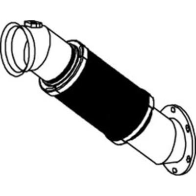 Immagine di DINEX 54280 Tubo gas scarico 690 anteriore 185 165