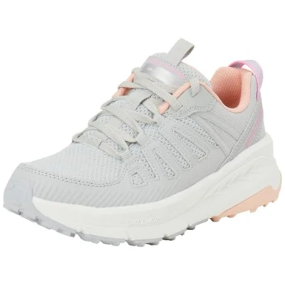 Immagine di Skechers Switch Back Cascades, Interruttore A CASCATE Posteriore Donna, Grigio Sintetico Tessuto Coral Trim, 35.5 EU