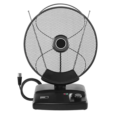 Immagine di EMOS antenna interna di design J0705, digitale attiva per la ricezione DVB T, T2, DAB, con filtro LTE/5G integrato e amplificatore