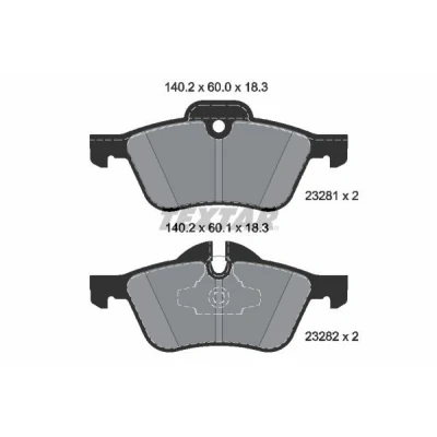 Immagine di TEXTAR epad 2328181 Kit pastiglie freno Predisposto per contatto segnalazione usura MINI: Hatchback, Cabrio