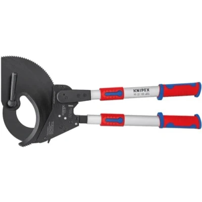 Immagine di Cesoia per Cavi a cremagliera Adatto (isolamento) in alluminio e rame, fili singoli multipli 100 mm 960 mm² Knipex Werk 95 32
