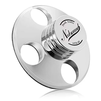 Immagine di Nobsound Stabilizzatore per giradischi, peso di metallo LP e vinili, clamp una riproduzione Hi Fi, Argento