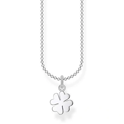 Immagine di Thomas Sabo Collana da Donna in Argento Sterling 925 con Quadrifoglio e Argento, KE2037 001 21 L38v
