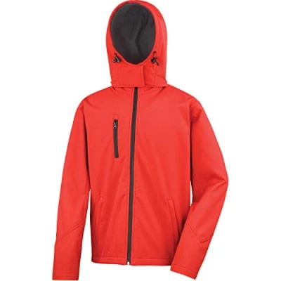 Immagine di Result R230M, Core TX Performance Giacca Softshell con Cappuccio Unisex Adulto, Rosso/Nero, S