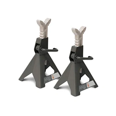 Immagine di MAXTOOLS, AJS300, Cavalletti di Sostegno a Cremagliera, per Riparazione Auto, Altezza Regolabile, Capacità 3000kg (3 Tonnellate, 3T)