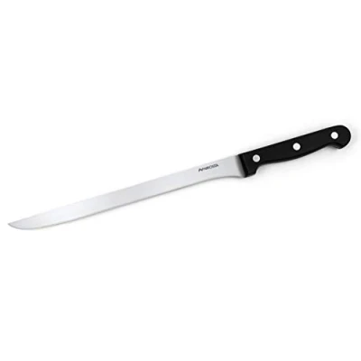Immagine di Nirosta FACKELMANN Coltello per prosciutto e con lama in acciaio CCR manico ergonomico nero
