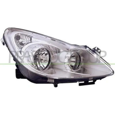 Immagine di PRASCO OP0344903 fari Dx H7, H1 cromo senza motore regolazione assetto OPEL: Corsa D Hatchback