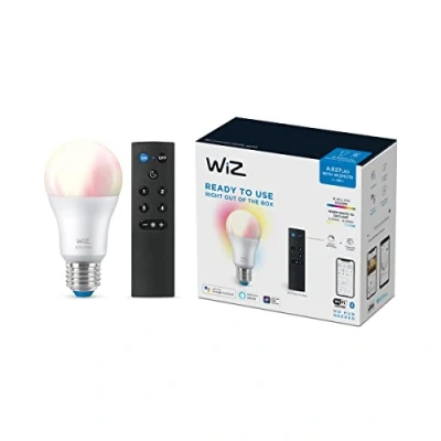 Immagine di WiZ 871869978715801 LED (monocolore) ERP E (A G) E27 7 W = 60 Da bianco caldo a freddo controllo con app 1 pz.