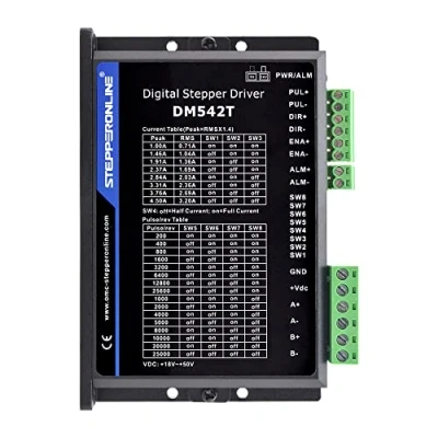 Immagine di STEPPERONLINE DM542T Driver per motore passo digitale 1.0 4.2A 20 50VDC stampante 3D Nema 17, 23, 24 fasi
