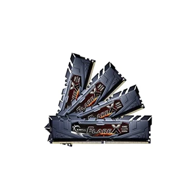 Immagine di G.Skill DIMM F4 3200C16Q 64GFX Memoria RAM da 64 GB, DDR4 3200 Quad KIT