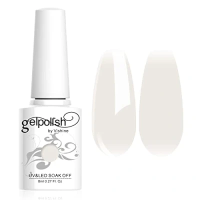Immagine di Vishine Smalto Semipermente per Unghie in Gel UV LED Smalti Colori Soak Off Manicure e Pedicure 8ml 1pzs SeaShell #1357
