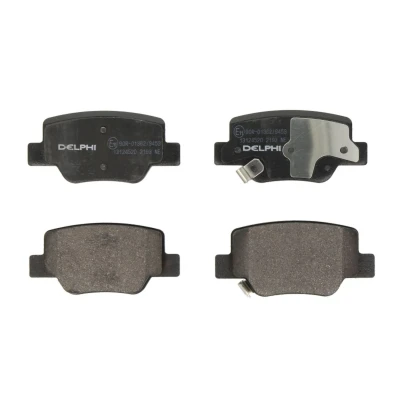 Immagine di DELPHI LP2193 Kit pastiglie freno con segnalatore acustico usura lamierino anticigolío senza accessori TOYOTA: Verso