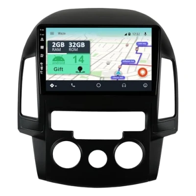 Immagine di YUNTX Android 13 2 Din Radio con navigazione per Hyundai I30 (2006 2011): [Integrato CarPlay/Android Auto/DSP/GPS] IPS 2.5D 9Touch screen DAB/Bluetooth 5.0/Controllo del volante/USB/WiFi