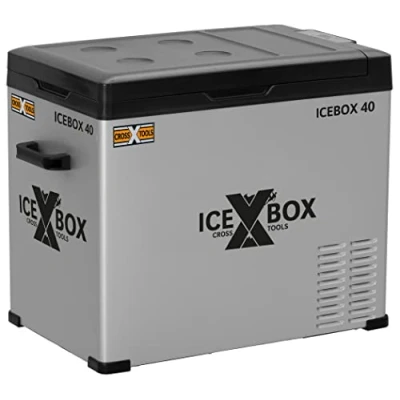 Immagine di CROSS TOOLS ICEBOX 40 refrigeratore elettrico e congelatore a compressore (refrigeratore per campeggio, con controllo app, capacità di raffreddamento fino 20 C, 230 V / 12 24 V) 68061