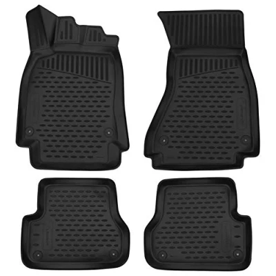Immagine di Element tappetini in Gomma 3D Premium su Misura Adatti per Audi A6, MK 4 (IV), 2011 2018, Station Wagon 5 Porte, Pezzi.
