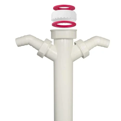 Immagine di Schläfer 439002 Canotto Sifone Scarico Sottolavello Tubo Regolabile Raccordo Universale 1 1/2&quot; e 1/4&quot;