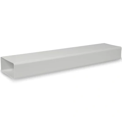 Immagine di 110x55mm / 11 x 5,5 cm Canale piatto rettangolare in plastica 50 di lunghezza Sistema ventilazione, riscaldamento, raffreddamento Elemento ventilazione per spazio limitato.