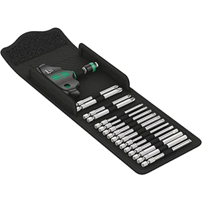 Immagine di Wera Kompakt 400 05057470001 Kit inserti 15 parti 1/4 (6.3 mm) Funzione di supporto, Mandrino a cambio rapido