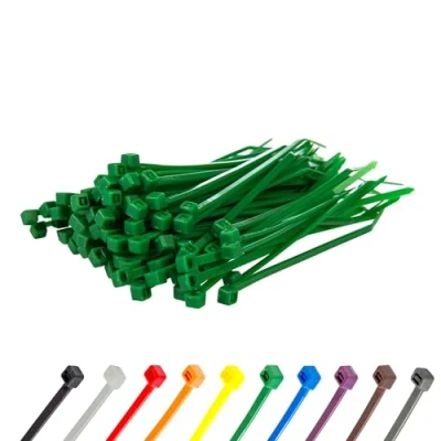 Immagine di Gocableties Fascette Plastica Verdi 150 mm x 3,6 100 Pezzi Piccole Colorate