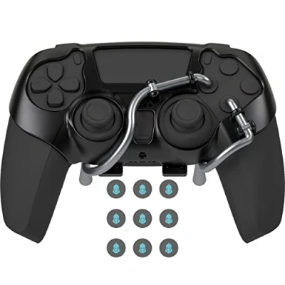 Immagine di EXknight Leverback V2 PS5 Paddles, Adattatore Espansione Tasti per Controller Vestibilità con Tappo Joystick (Nero)