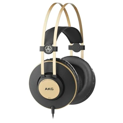 Immagine di AKG Cuffie di monitoraggio con retro chiuso e leggere ad alte prestazioni K92, nere, 1 pezzo