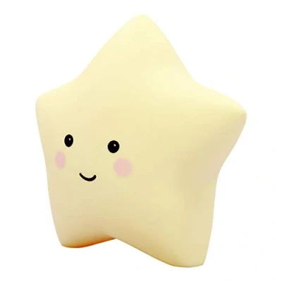 Immagine di Reer Lumilu Sweet Dreams Star 52265 Luce notturna a forma di stella, ideale come regalo compleanno per ragazzi e ragazze, colore: giallo