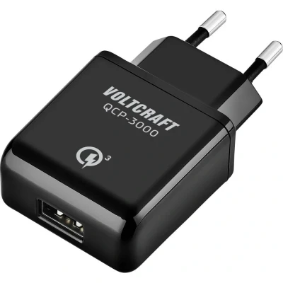 Immagine di VOLTCRAFT QCP 3000 Caricatore USB 19.5 W Presa di Corrente uscita max. mA Num. uscite: 1 x Qualcomm Quick Charge 3.0