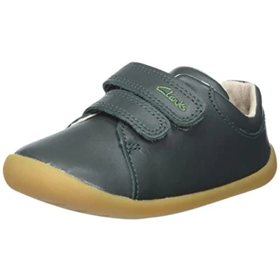 Immagine di Clarks Roamer Craft T, Scarpe da Ginnastica Basse, Green Leather, 18.5 EU Larga