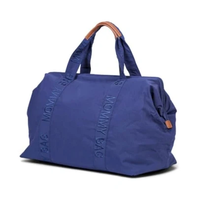 Immagine di CHILDHOME, Mommy Bag, Borsa per la mamma e il Cambio, Maternità, Viaggio, Grande capacità, Fasciatoio, Tracolla regolabile,Compartimenti,Tasca isolata,Passaggio valigia, Collezione Urban Navy